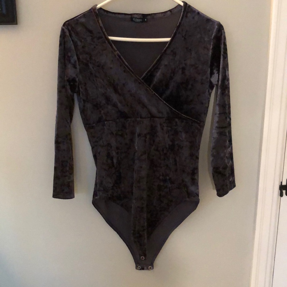 Velvet bodysuit